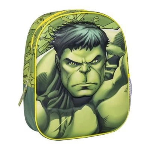 3D малка раница с едно отделение за детска градина Hulk PAT76992