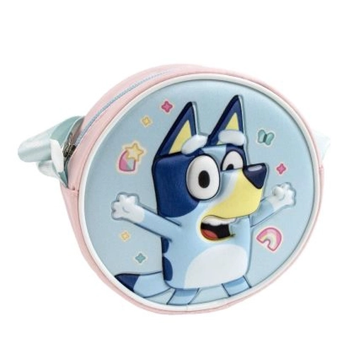 Детска малка кръгла чанта с дълга регулируема дръжка Bluey PAT77123