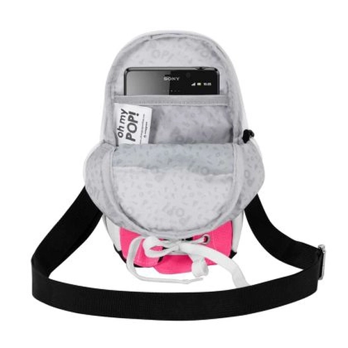 Розова детска малка чанта за през рамо OMP Sneakers Backpack PAT77153