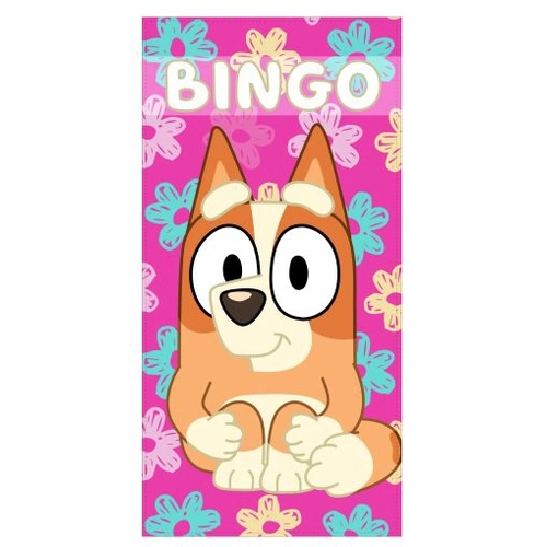 Розова детска плажна кърпа Bluey Bingo PAT77184