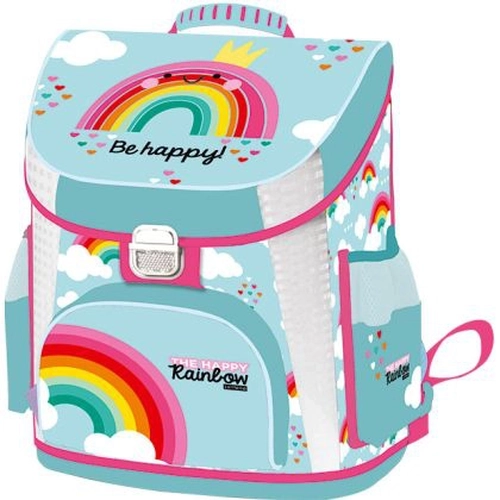 Ергономична детска раница тип кутия Happy Rainbow PAT77201