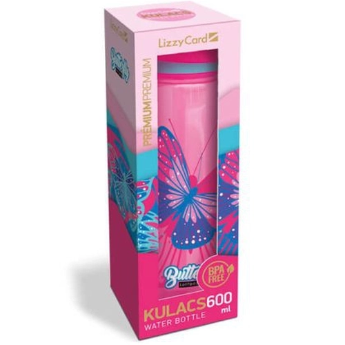 Розова детска бутилка за вода Pink Butterfly 600 мл. PAT77208
