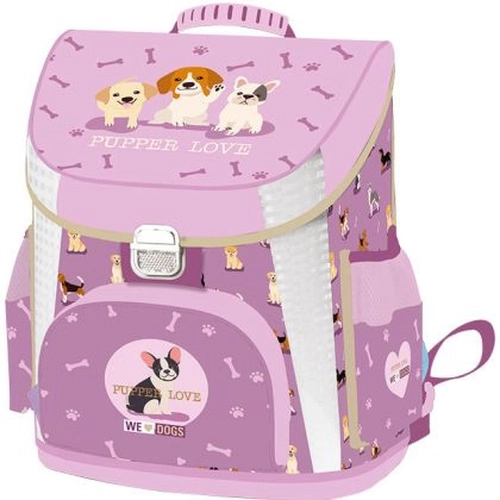 Розова детска ергономична раница We Love Dogs Pups PAT77223