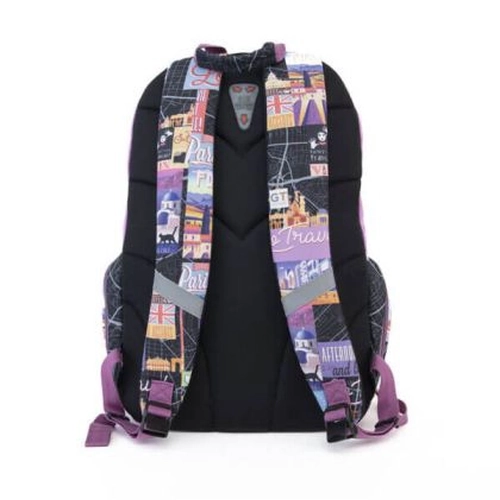 Ученическа детска раница Go Travel Black Map PAT77251