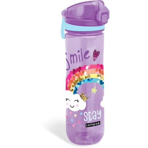 Детска лилава бутилка за вода Lollipop Stay Cute 600 мл PAT77260