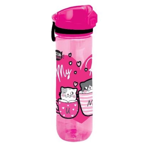 Детска бутилка за вода Kittok Heart Kitty 600 мл PAT77274
