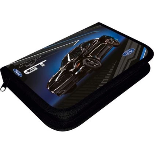 Празен детски ученически несесер с 1 цип Ford Black PAT77312