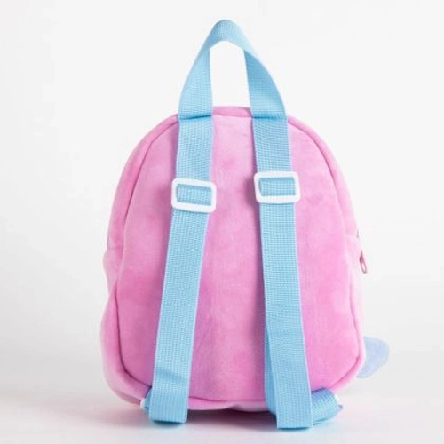 Розова детска малка плюшена раница за градина Stitch Mini PAT77324