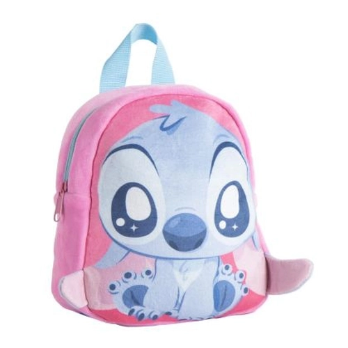 Розова детска малка плюшена раница за градина Stitch Mini PAT77324