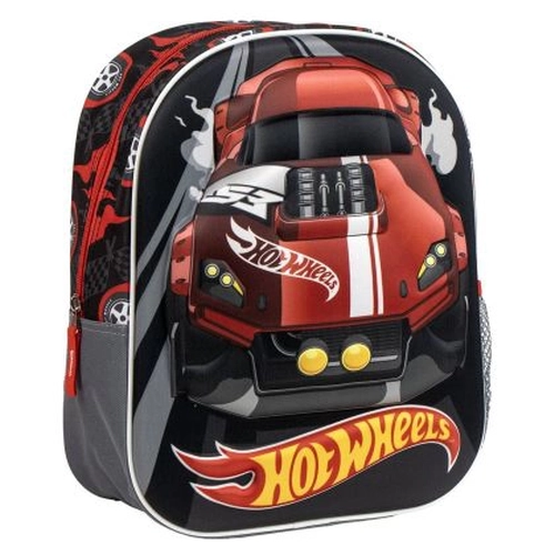 3D малка раница за детска градина с 1 отделение Hot Wheels PAT77334
