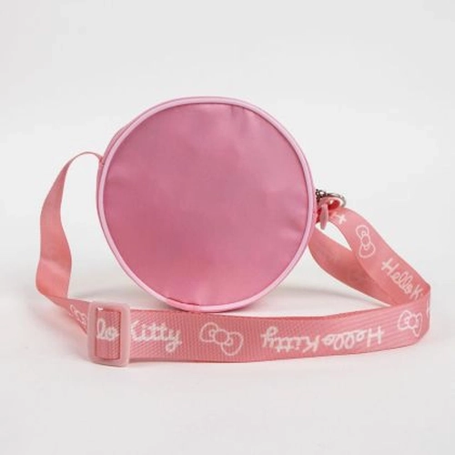 Детска кръгла чанта с дълга регулируема дръжка Hello Kitty PAT77354
