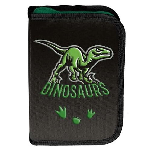 Празен детски ученически несесер с 1 цип Dinosaur PAT77401