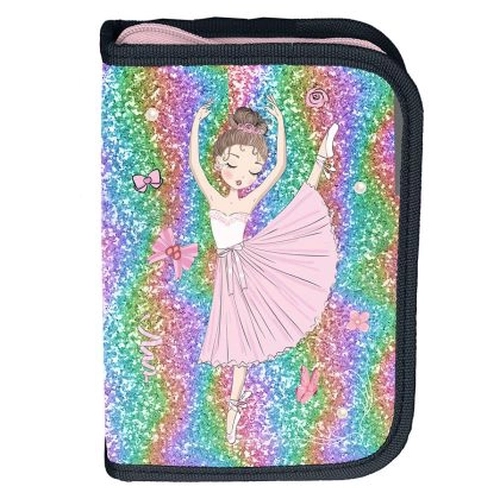 Пълен детски ученически несесер с 1 цип Ballerina PAT77438