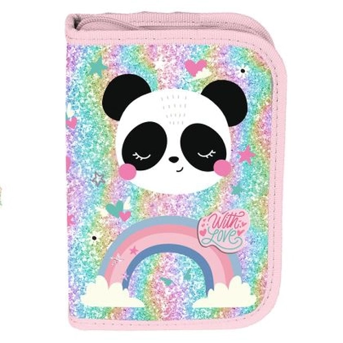 Детски празен ученически несесер с 1 цип Panda PAT77442