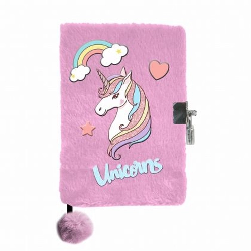 Детски розов плюшен таен дневник Unicorn PAT77485