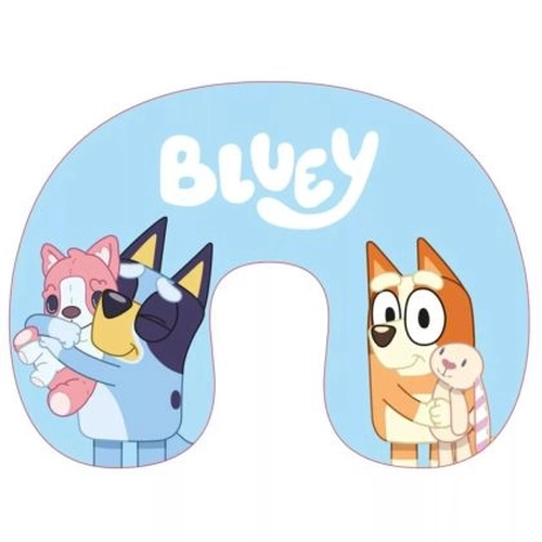 Детска светло синя възглавница за пътуване Bluey PAT77492