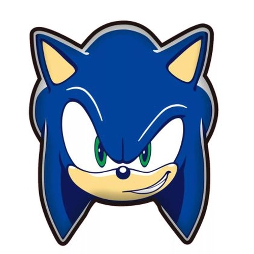 Детска мека и удобна декоративна възглавница Sonic Smirk PAT77496