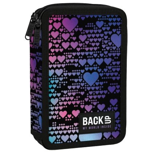Детски пълен несесер с 2 ципа 7 DW 18 Dance Hearts PAT77546