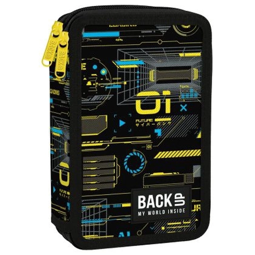 Детски пълен несесер с 2 ципа 7 DW 50 Cyber Attack PAT77555