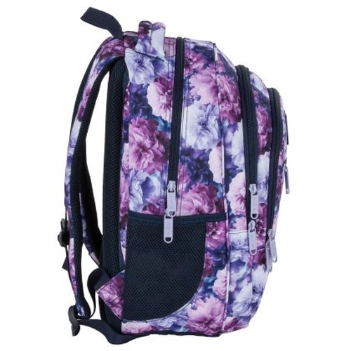 Ученическа детска раница с 3 отделения 7 O 02 Violet Bloom PAT77603