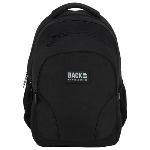 Черна детска ученическа раница 7 W 56 Black PAT77625