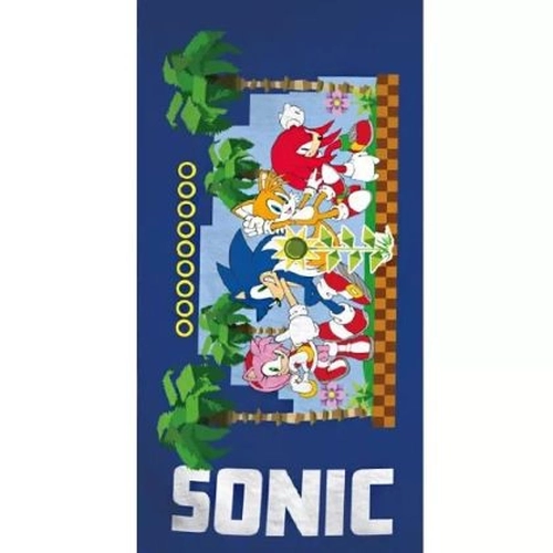 Синя детска бързосъхнеща плажна кърпа Sonic PAT77651