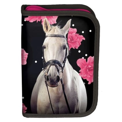 Детски пълен ученически несесер с 1 цип Horse PAT77690