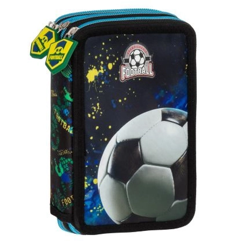 Детски пълен несесер с 3 ципа Football 20 PAT77714