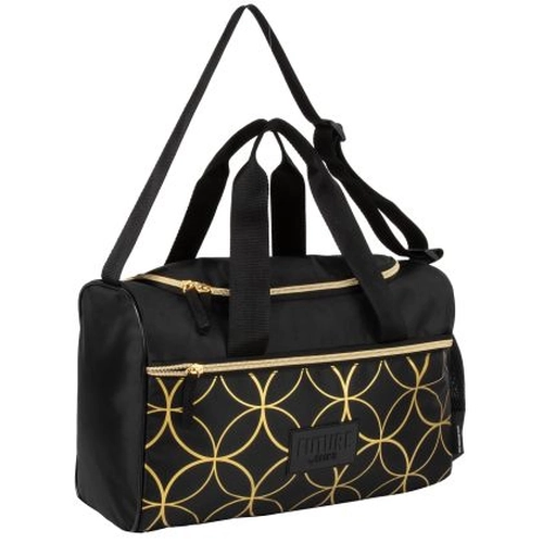 Детска пътна чанта с преден джоб с цип Black and Gold DF 39 PAT77730