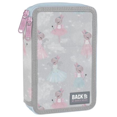 Пълен детски ученически несесер с 2 ципа 4 DW 82 Ballerina  PAT77777