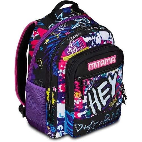 Детска ученическа раница с 3 големи отделения Plus Hey Dye PAT77815