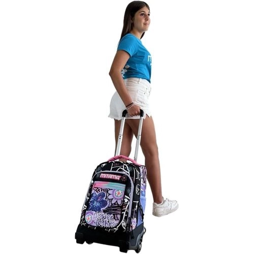 Куфар-раница с колела Dr. Trolley Junior  Flower Fashion  PAT77825