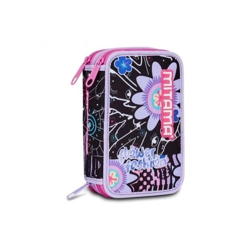 Пълен детски несесер с 3 ципа Flower Fashion  PAT77833