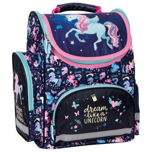 Детска ергономична ученическа раница кутия Unicorn 13  PAT77922