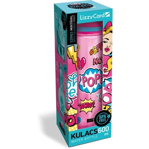 Детска розова бутилка от тритан Lollipop Pop 600 ml PAT77969
