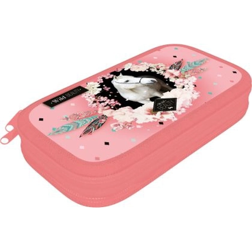 Детски празен розов несесер Wild Beauty Rose с 2 ципа PAT77971