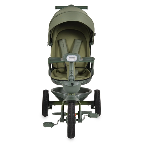 Детска зелена триколка с дръжка и сенник Fusion Lux  PAT78069