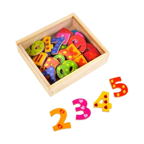Small Foot Магнитни цифри, дървени, 40 части PAT81452