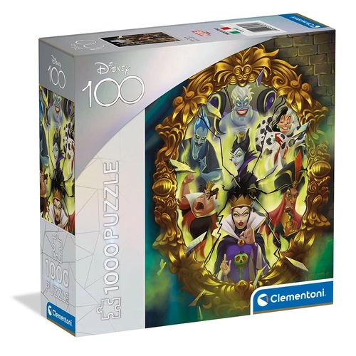 CLEMENTONI 1000ч. Пъзел DISNEY 100 VILLAINS ILLUSTRATO PAT81462