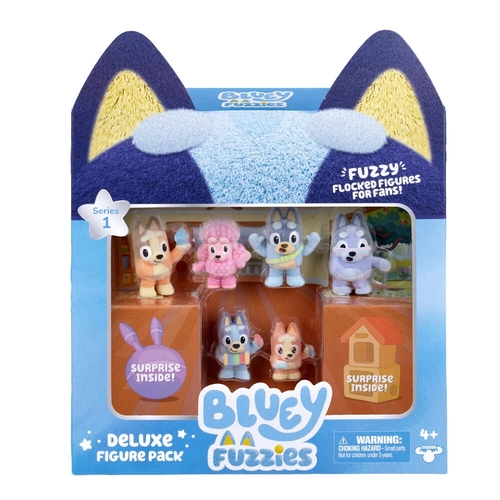Забавни BLUEY Fuzzies Фигура 8 бр. Deluxe PAT81750