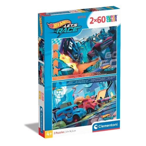 CLEMENTONI 2x60ч. Пъзел Hot Wheels PAT81794