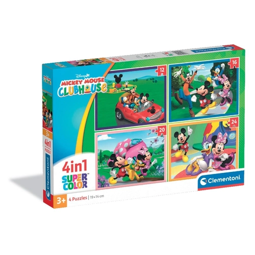 Детски CLEMENTONI 4 В 1 Пъзел Mickey Mouse Club House PAT81804