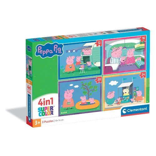 Детски CLEMENTONI 4 в 1 Пъзел Peppa Pig Прасенцето Пепа PAT81816