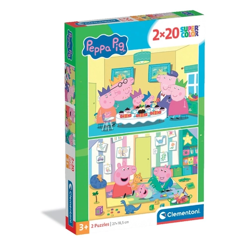 CLEMENTONI 2x20ч. Пъзел Peppa Pig Прасенцето Пепа PAT81830