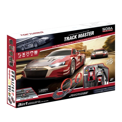SOBA Top Turbo Audi Състезателна Писта с 2 Коли 1:43 560см. PAT81862