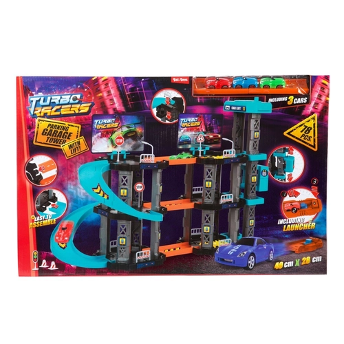 TToys Turbo Racer Паркинг Гараж с 3 Колички PAT81870