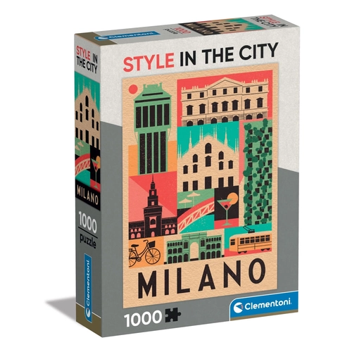 CLEMENTONI 1000ч. Пъзел STYLE IN THE CITY MILANO PAT81882