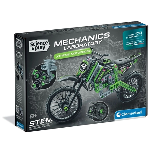 CLEMENTONI MECHANICS LABORATORY Конструктор Xtreme Motocross 170ч. PAT81883