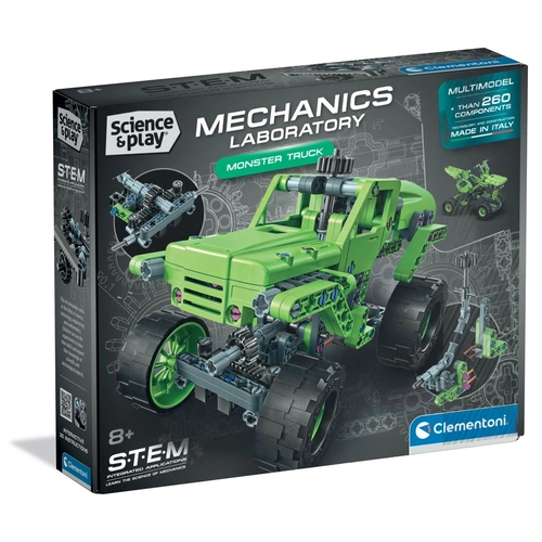 CLEMENTONI MECHANICS LABORATORY Конструктор Monster Truck 260ч. PAT81887