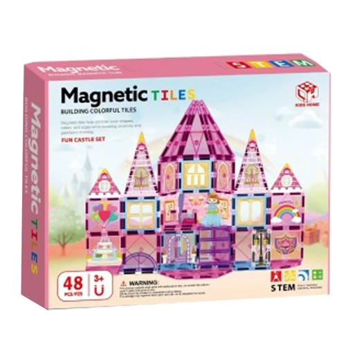 Magnetic Tiles Магнитен Конструктор Замък 48ч. PAT81920
